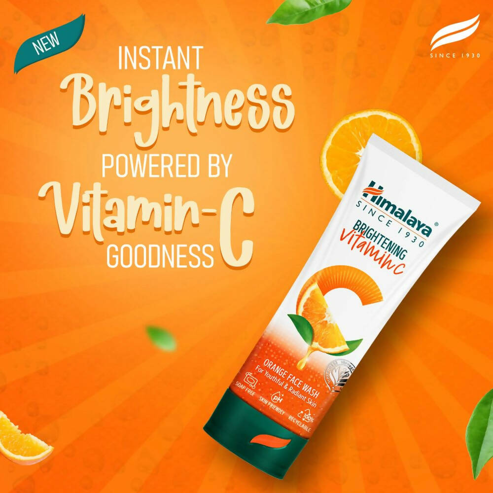 Himalaya Herbals Brightening Vitamin C Orange Face Wash - Distacart