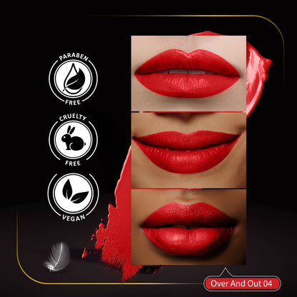 Faces Canada Comfy Matte Creme Lipstick - Over And Out 04 - Distacart