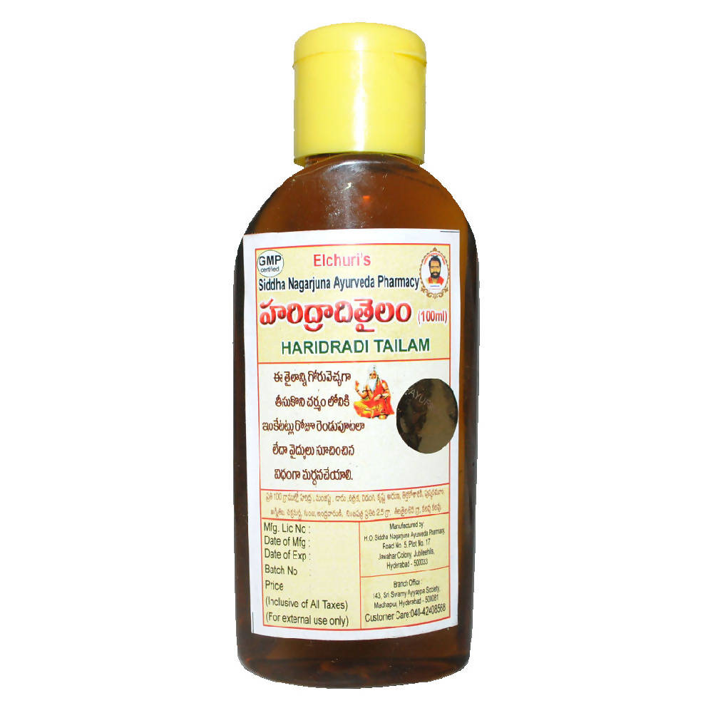 Siddha Nagarjuna Ayurveda Haridradi Tailam - Distacart
