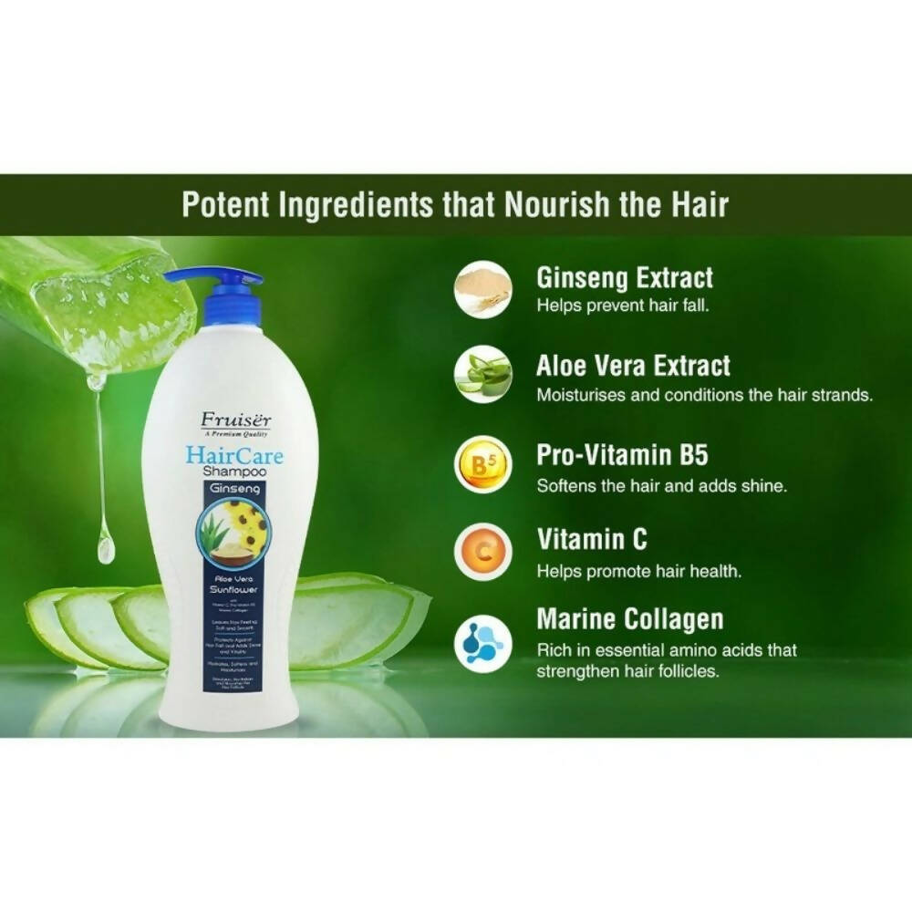 Fruiser Hair Care Shampoo With Ginseng & Aloe Vera - Distacart