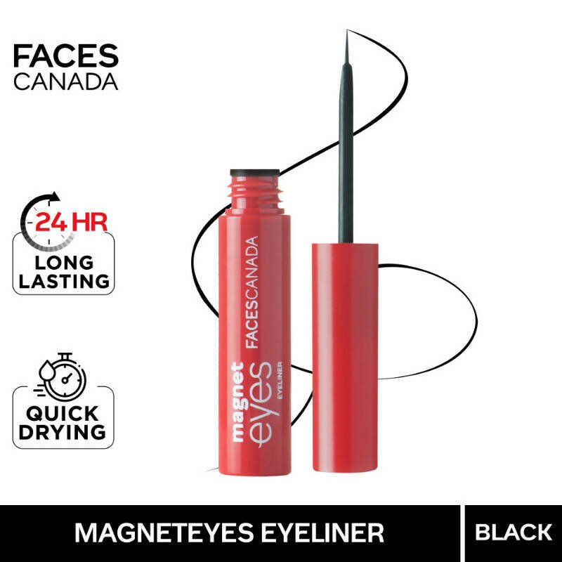 Faces Canada Magneteyes Eyeliner - Dramatic Black Finish - Distacart