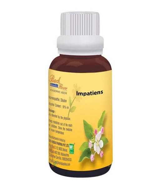 Bio India Homeopathy Bach Flower Impatiens Dilution