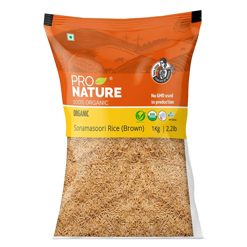 Pro Nature Organic Sonamasoori Rice (Brown)