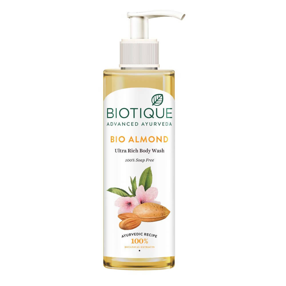 Biotique Advanced Ayurveda Bio Almond Ultra Rich Body Wash - Distacart