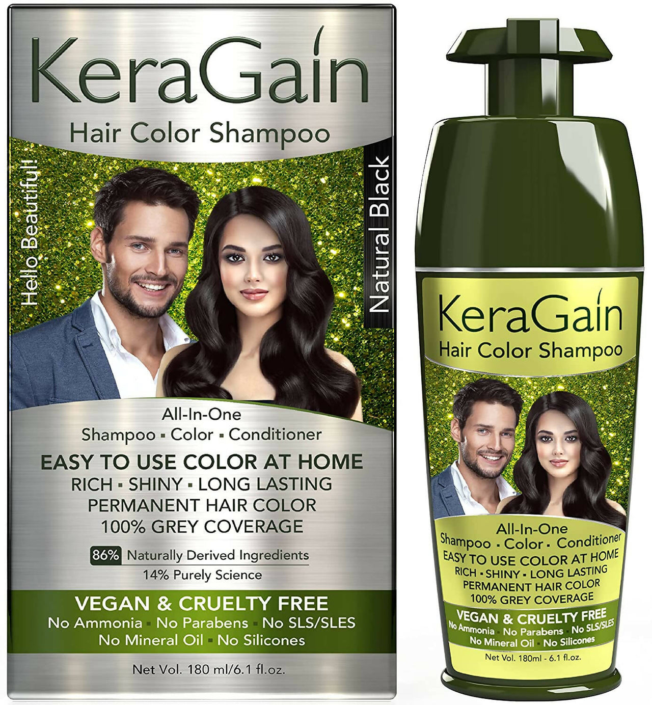 KeraGain Hair Color Shampoo - Distacart
