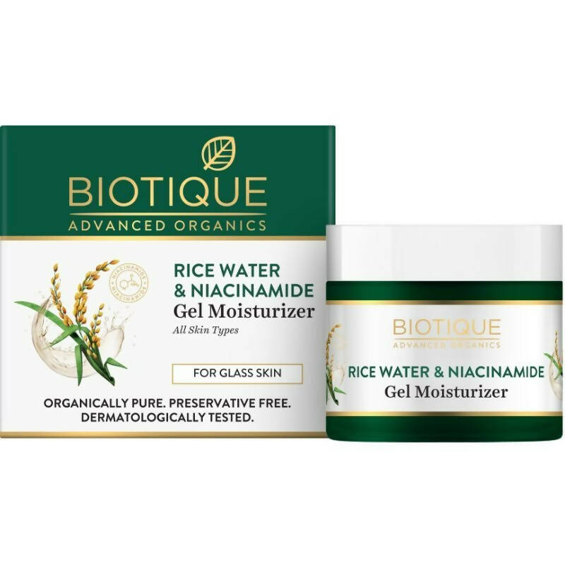 Biotique Advanced Ayurveda Rice Water & Niacinamide Gel Moisturizer - Distacart