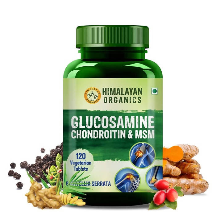 Himalayan Organics Glucosamine Chondroitin & MSM Boswellia Serrata: 120 Tablets