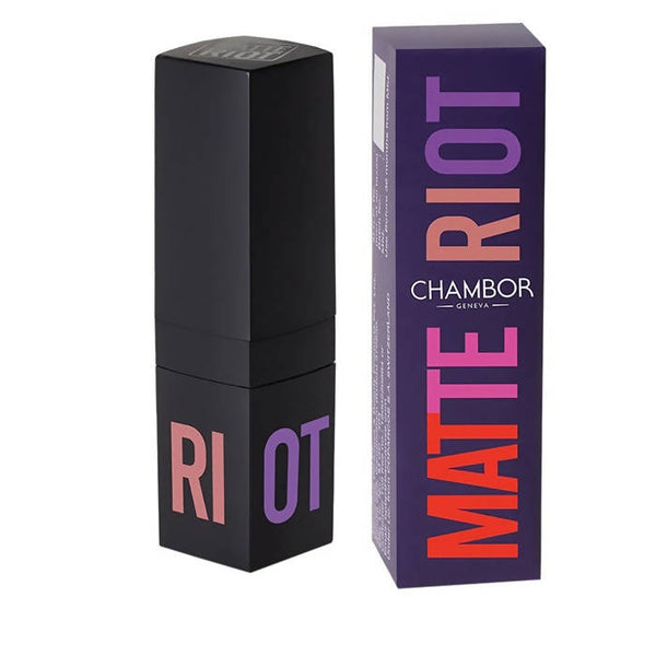 Chambor Red Matte Riot Tuscany Red Lipstick 202 4.5 gm