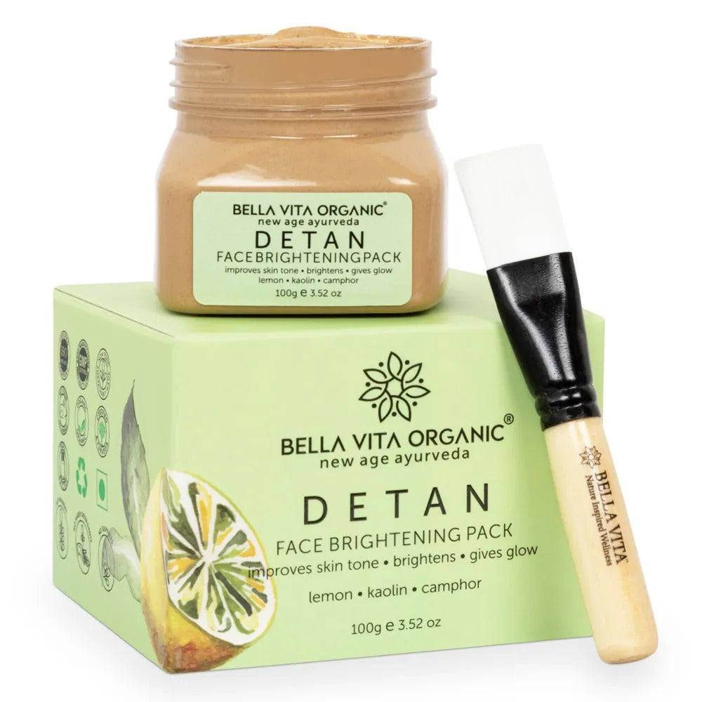 Bella Vita Organic De Tan Face Brightening Pack-100 gm