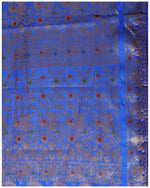 Thumbnail for Mimosa Women's Blue Art Silk Kanjivaram Saree - Distacart