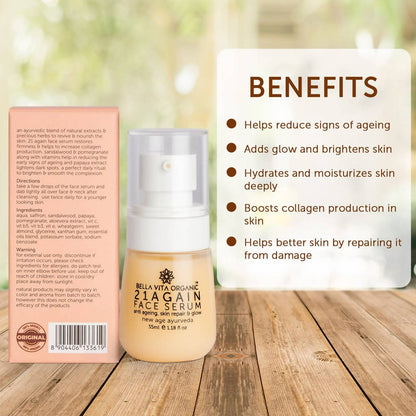 Bella Vita Organic 21 Again Face Serum - Distacart