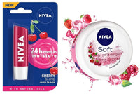 Thumbnail for Nivea Cherry Shine Lip Balm And Soft Berry Blossom Cream