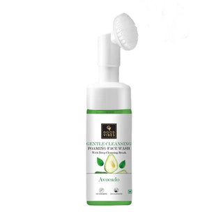 Good Vibes Avocado Gentle Cleansing Foaming Face Wash With Deep Cleansing Brush