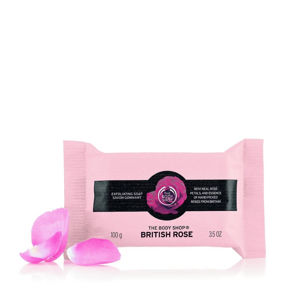 The Body Shop British Rose Exfoliating Soap 