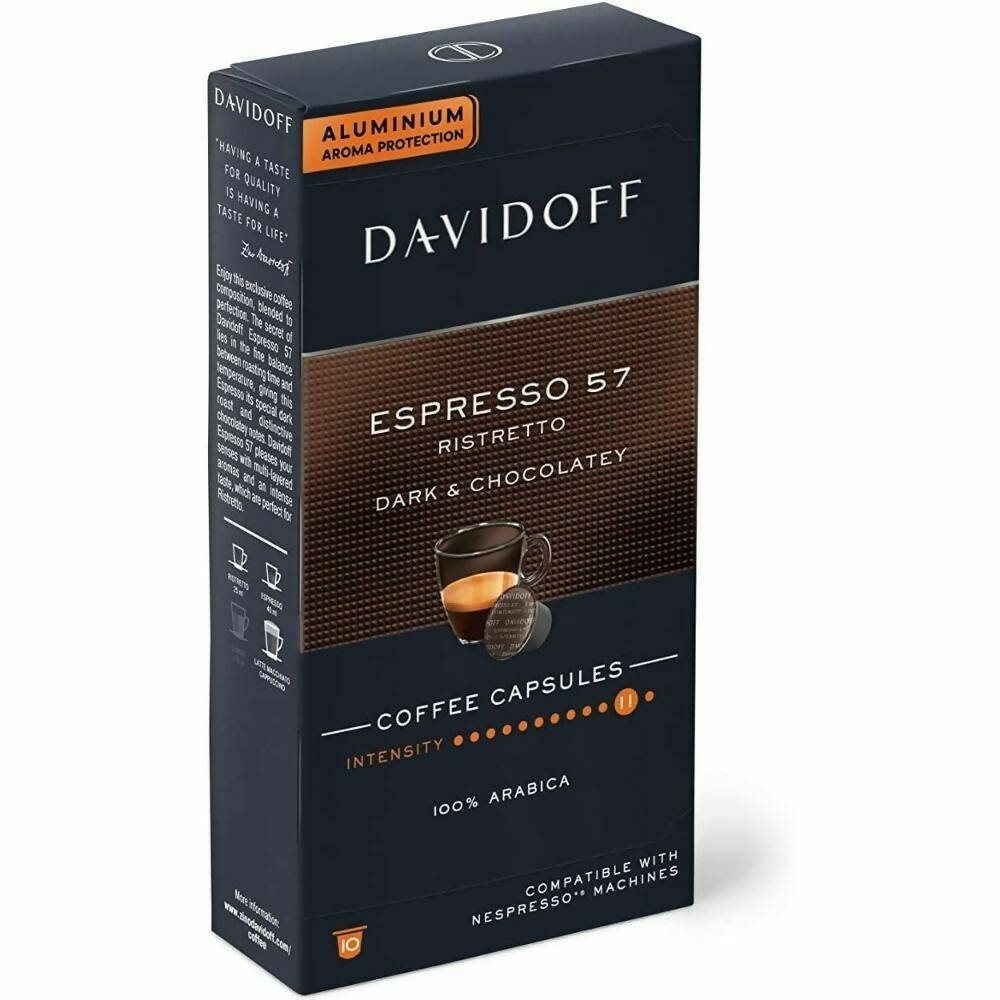 Davidoff Espresso 57 Ristretto Dark & Chocolatey Coffee Capsules - Distacart