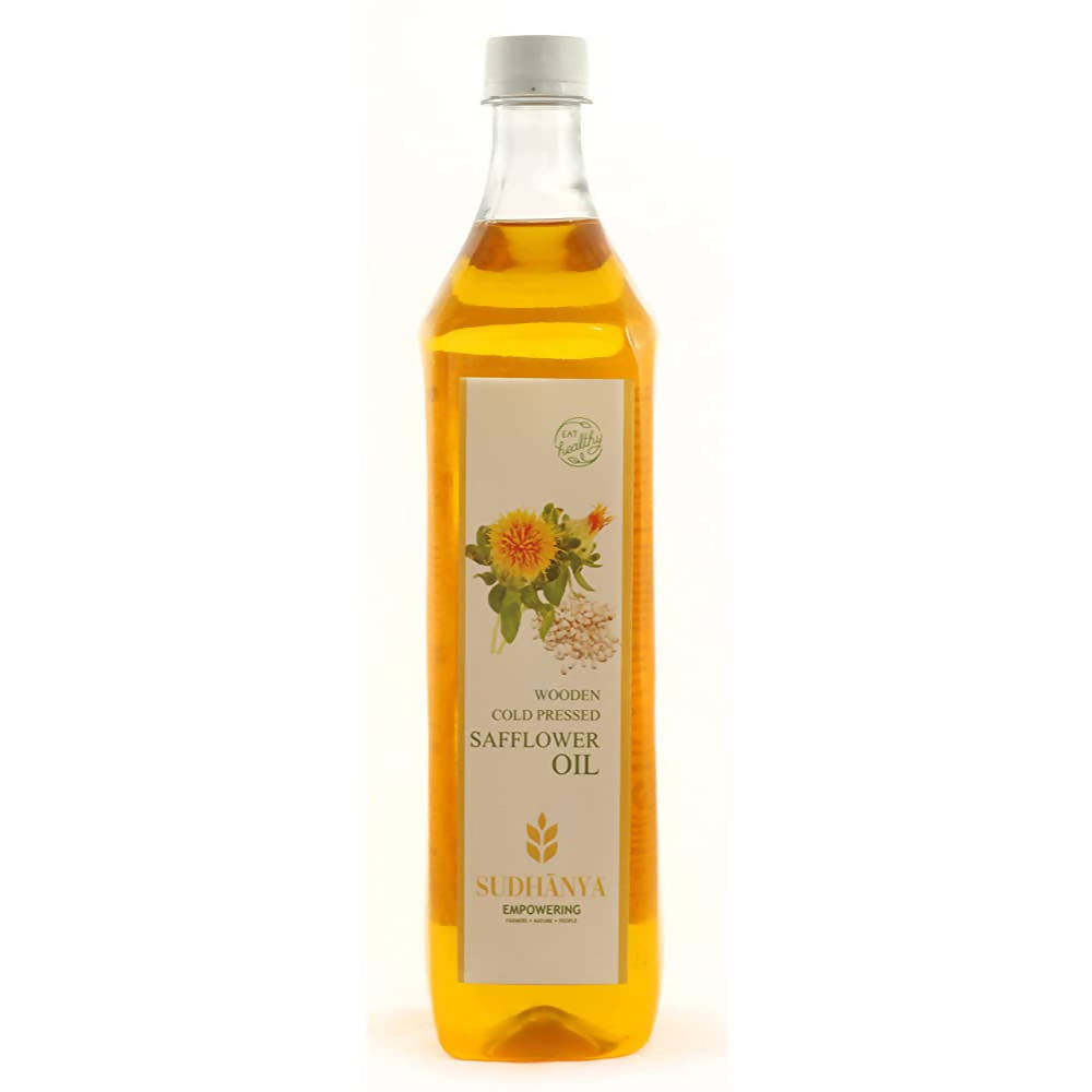 Sudhanya Safflower Oil - Wooden Cold Pressed - Distacart