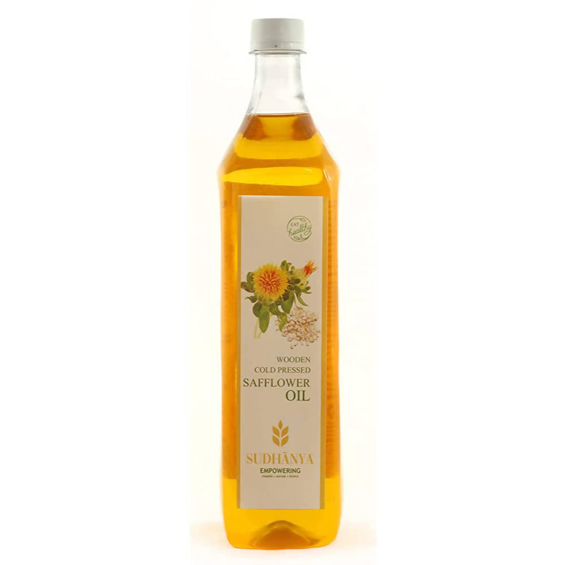 Sudhanya Safflower Oil - Wooden Cold Pressed - Distacart