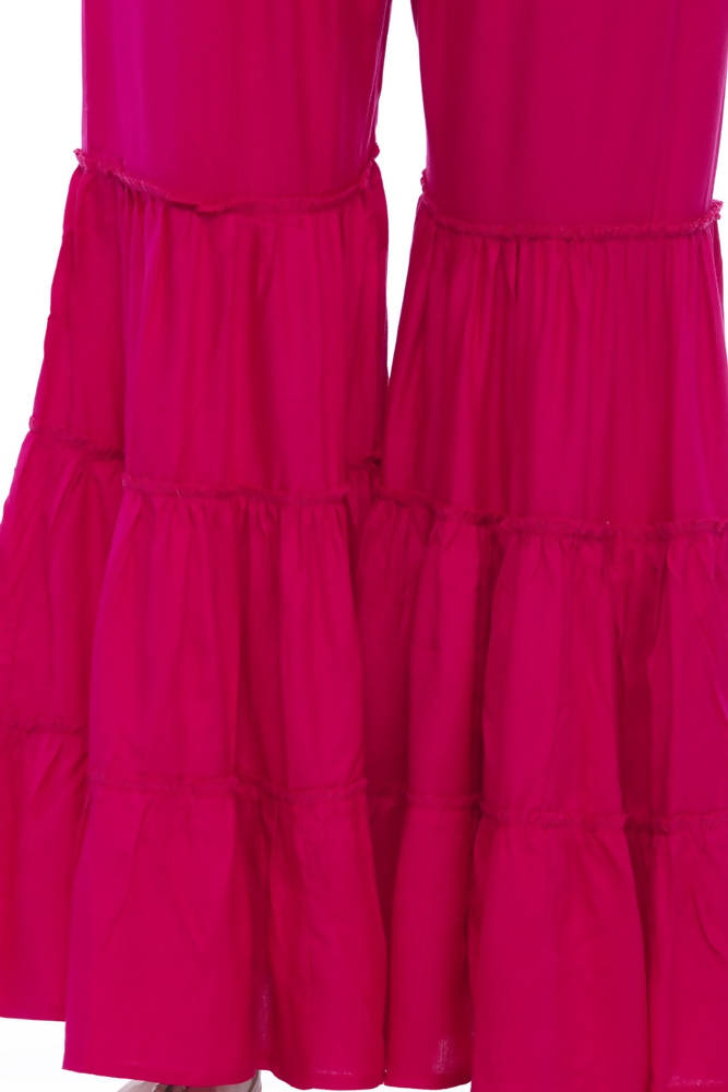 Mominos Fashion Reyon Cotton Magenta Palazzo - Distacart