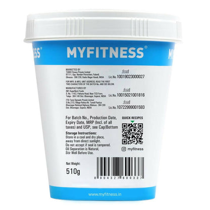 Myfitness All Natural Unsweetened Peanut Butter Crunchy - Distacart