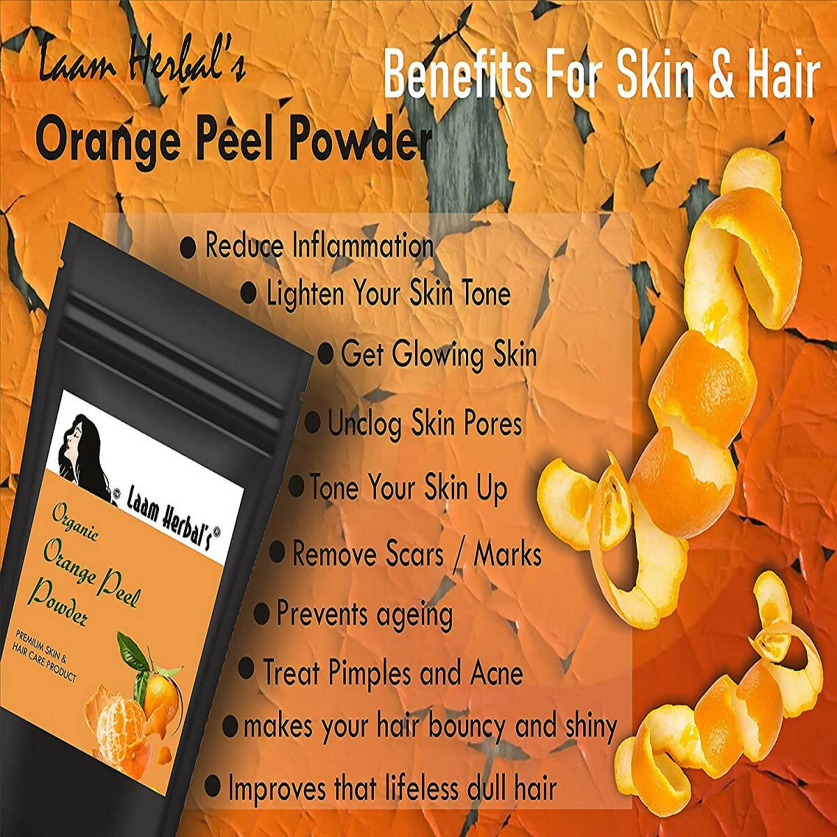 Laam Herbal's Rose Petal, Orange Peel, Multani Mitti, Aloe Vera, Neem Leaf, Sandalwood Powder - Distacart