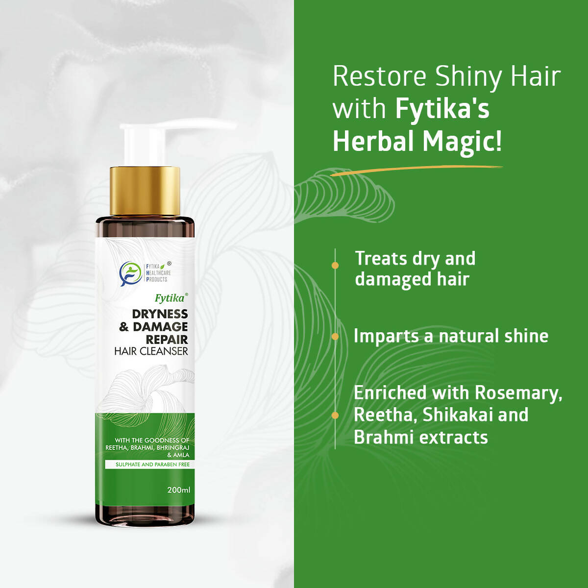 Fytika Dryness & Damage Repair Hair Cleanser - Distacart