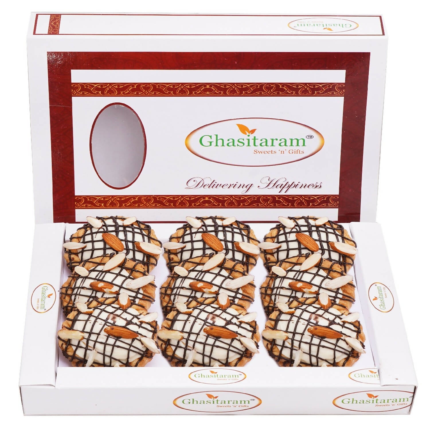 Ghasitaram Chocolate Filled Chandrakala - Distacart