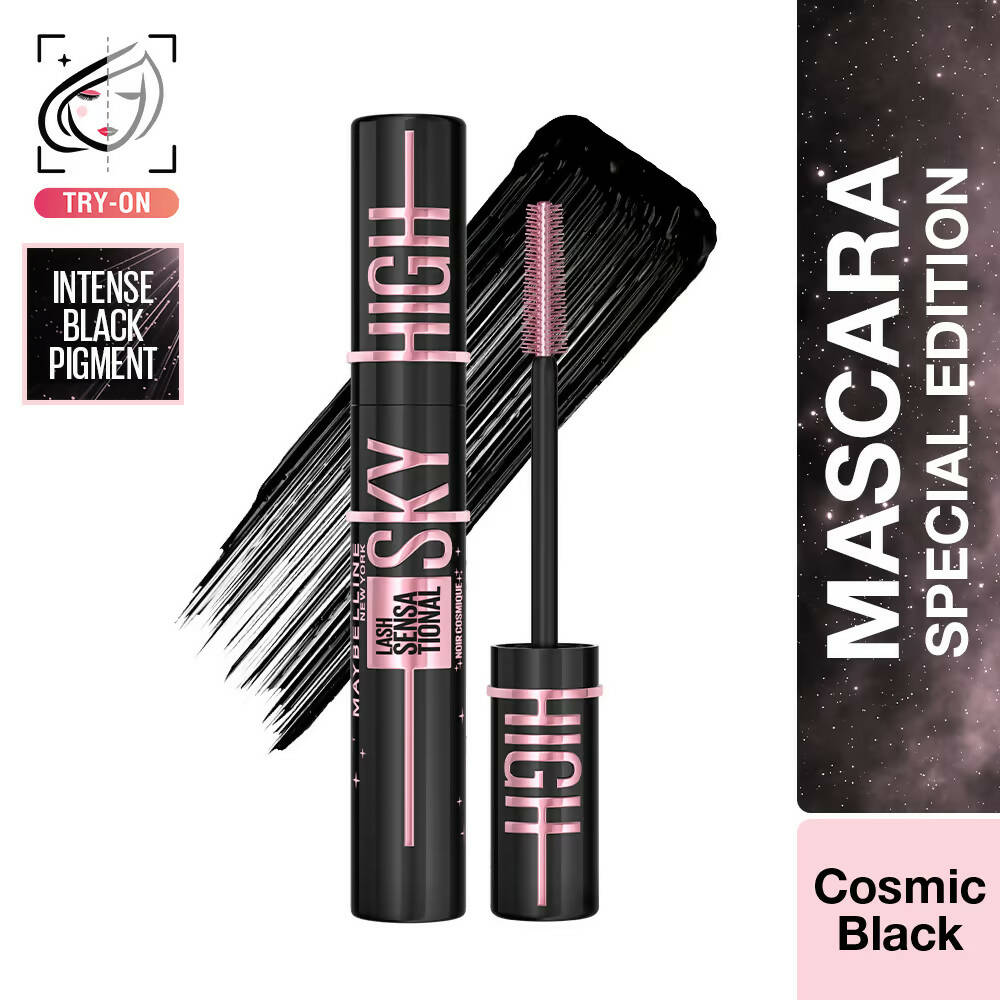 Buy Maybelline New York Lash Sensational Sky High Waterproof Mascara -  Cosmic Black Online at Best Price | Distacart