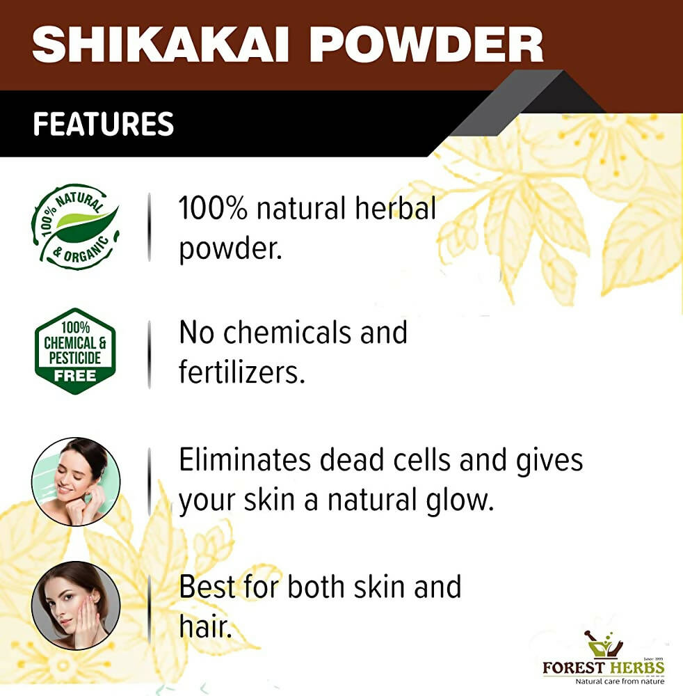 Forest Herbs 100% Natural Organic Amla, Reetha, Shikakai Powder Combo - Distacart