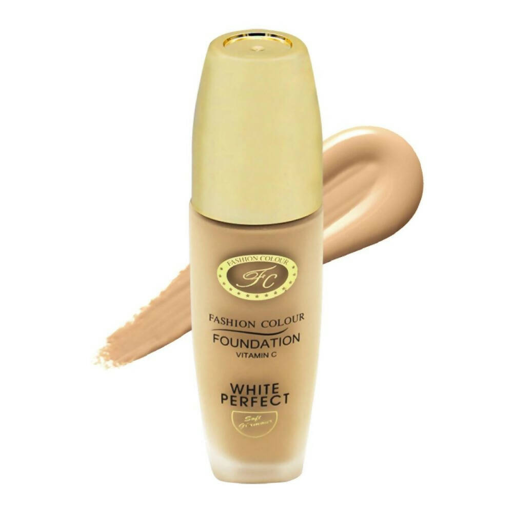 Fashion Colour White Perfect Vitamin C Foundation-02 Rose Ivory (Medium To Fair) - Distacart