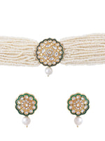 Thumbnail for NVR Women Gold Plated Kundan Studded Jewellery Set - Distacart