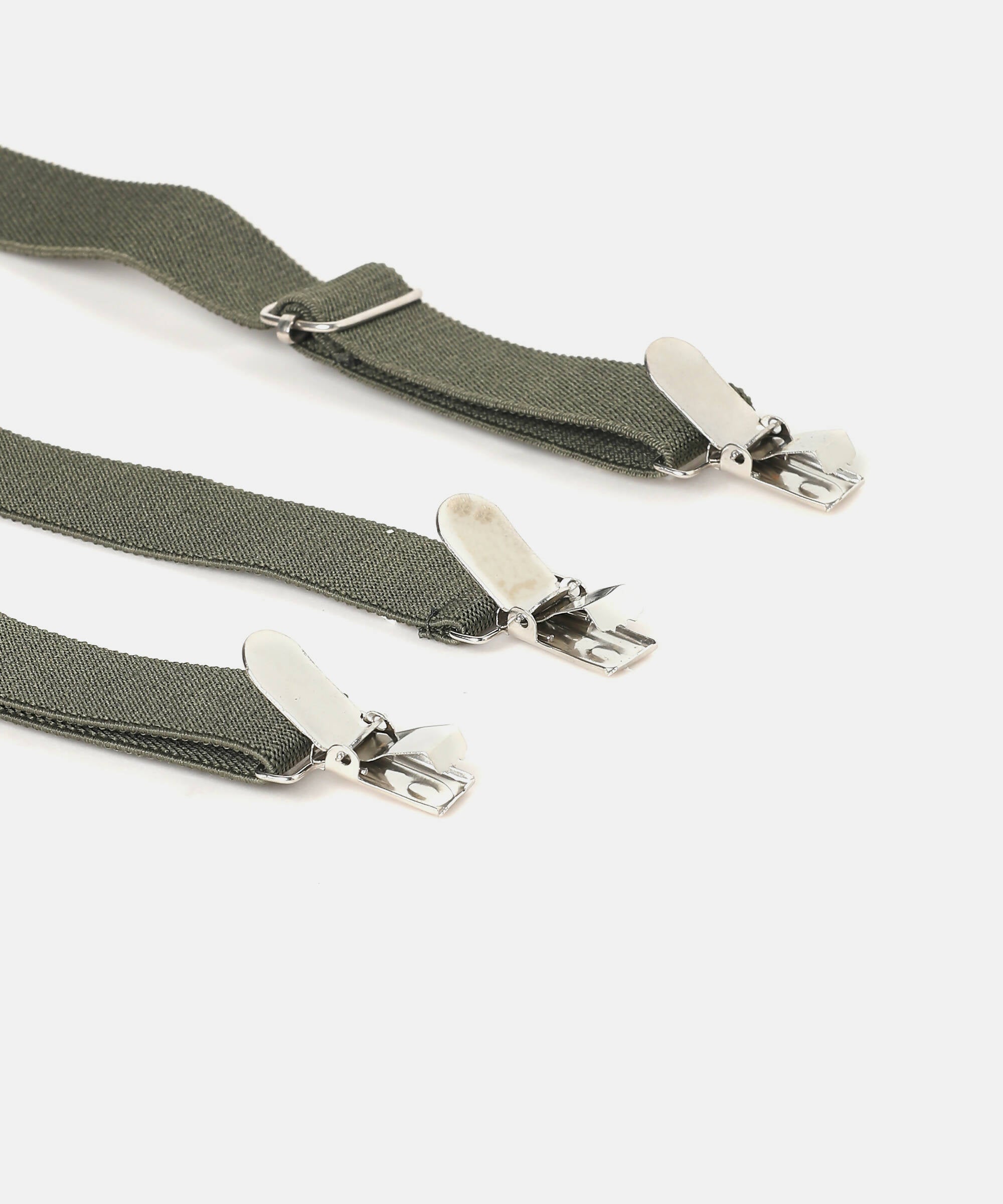 Manet Boys Solid Suspenders - Bottle Green - Distacart