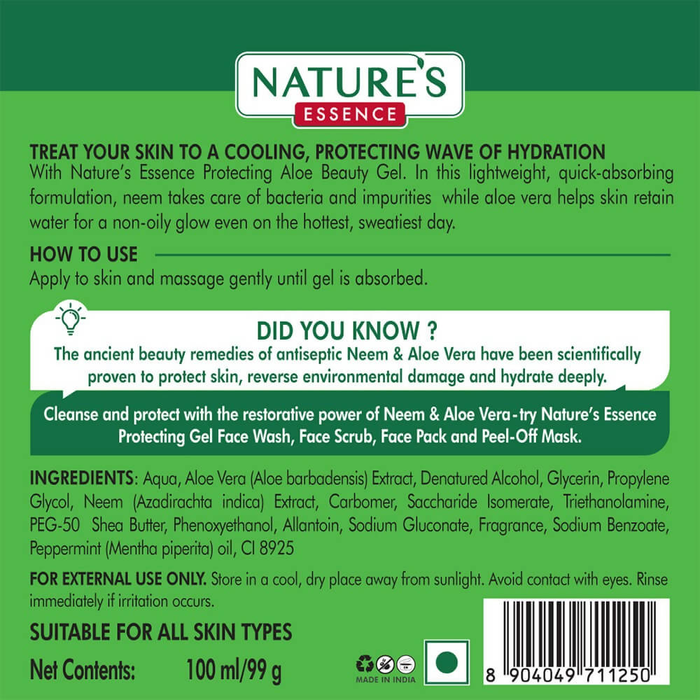 Nature's Essence Aloe Beauty Gel With Neem - Distacart