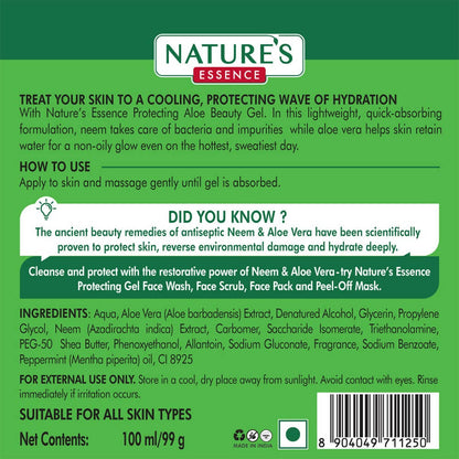 Nature's Essence Aloe Beauty Gel With Neem - Distacart