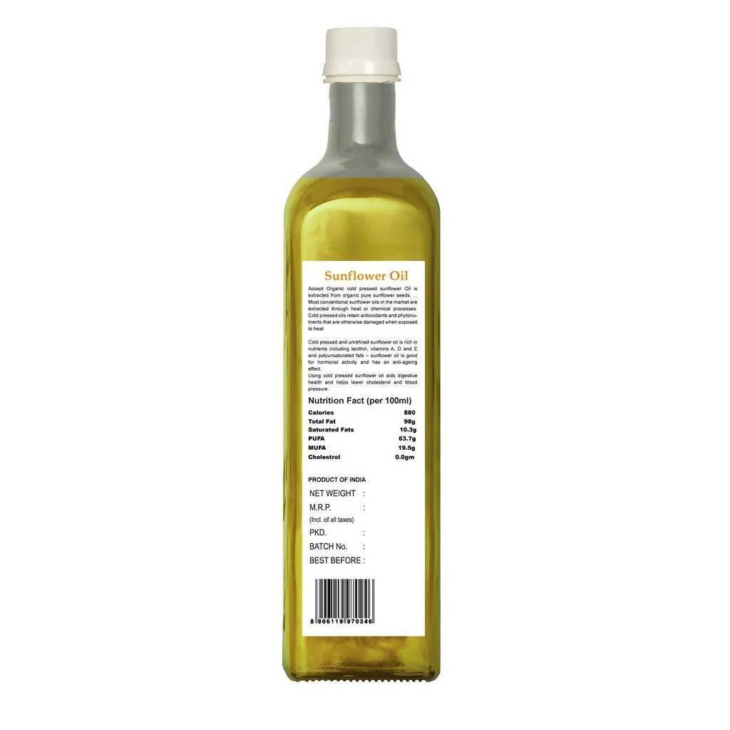 Accept Organic Cold Pressed Sunflower Oil