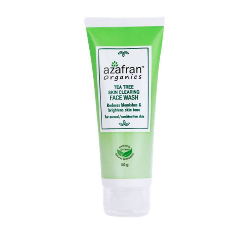 Azafran Organics Tea Tree Skin Clearing Face Wash - Distacart