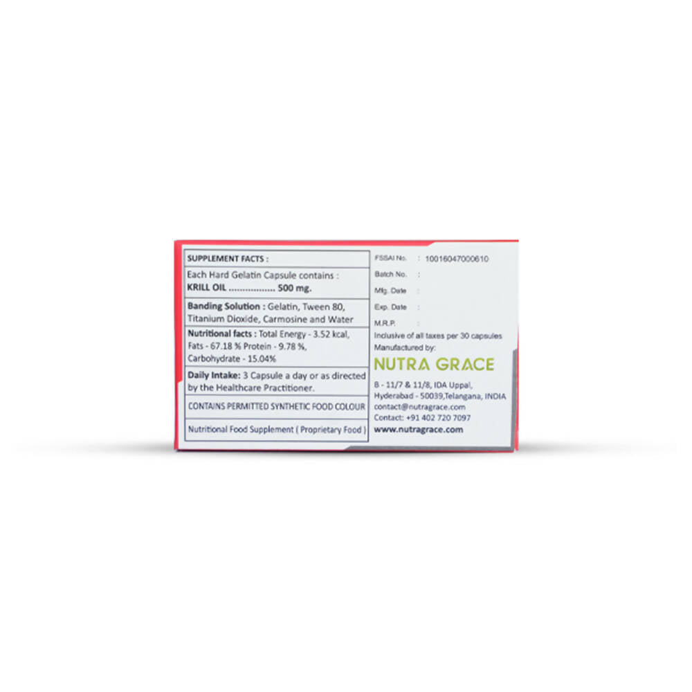Nutra Grace Krill Oil Capsules - Distacart