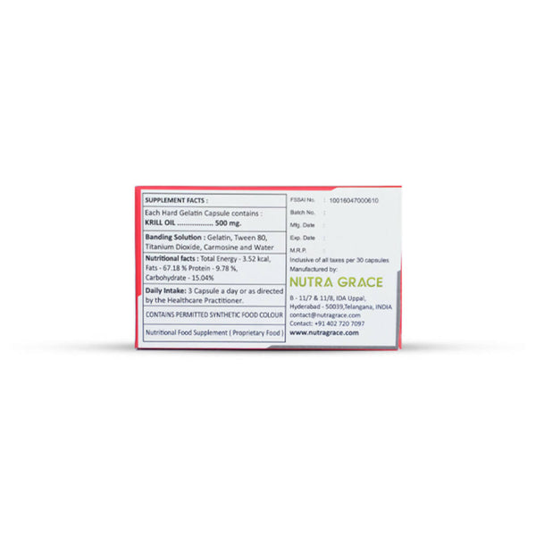 Nutra Grace Krill Oil Capsules - Distacart