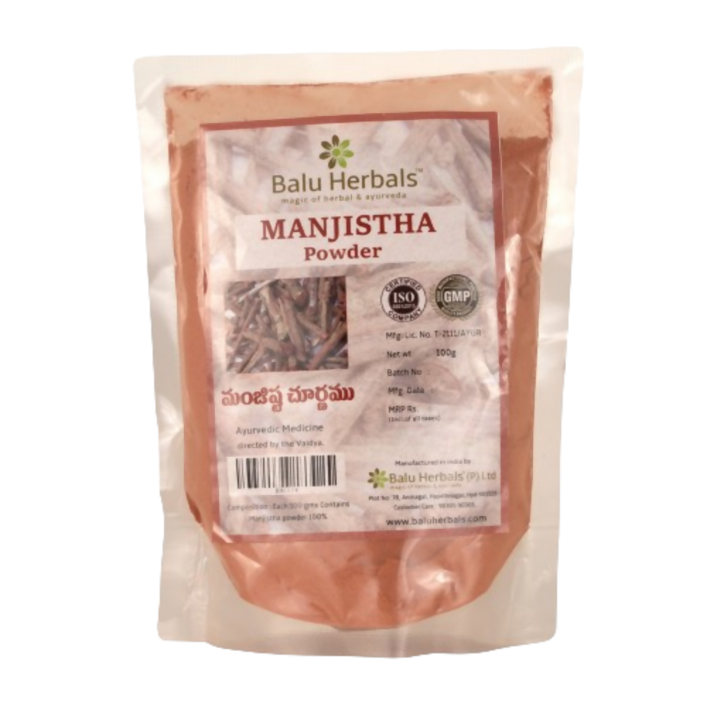 Balu Herbals Rubia Cordifolia (Manjishta) Powder - Distacart
