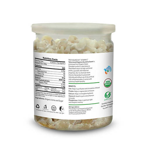 Nature Land Organics Dry Amla Candy Sweet - Distacart