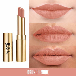 Lakme Absolute Matte Ultimate Lip Color with Argan Oil - Brunch Nude - Distacart