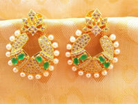 Thumbnail for Ad Emerald Designer Earrings