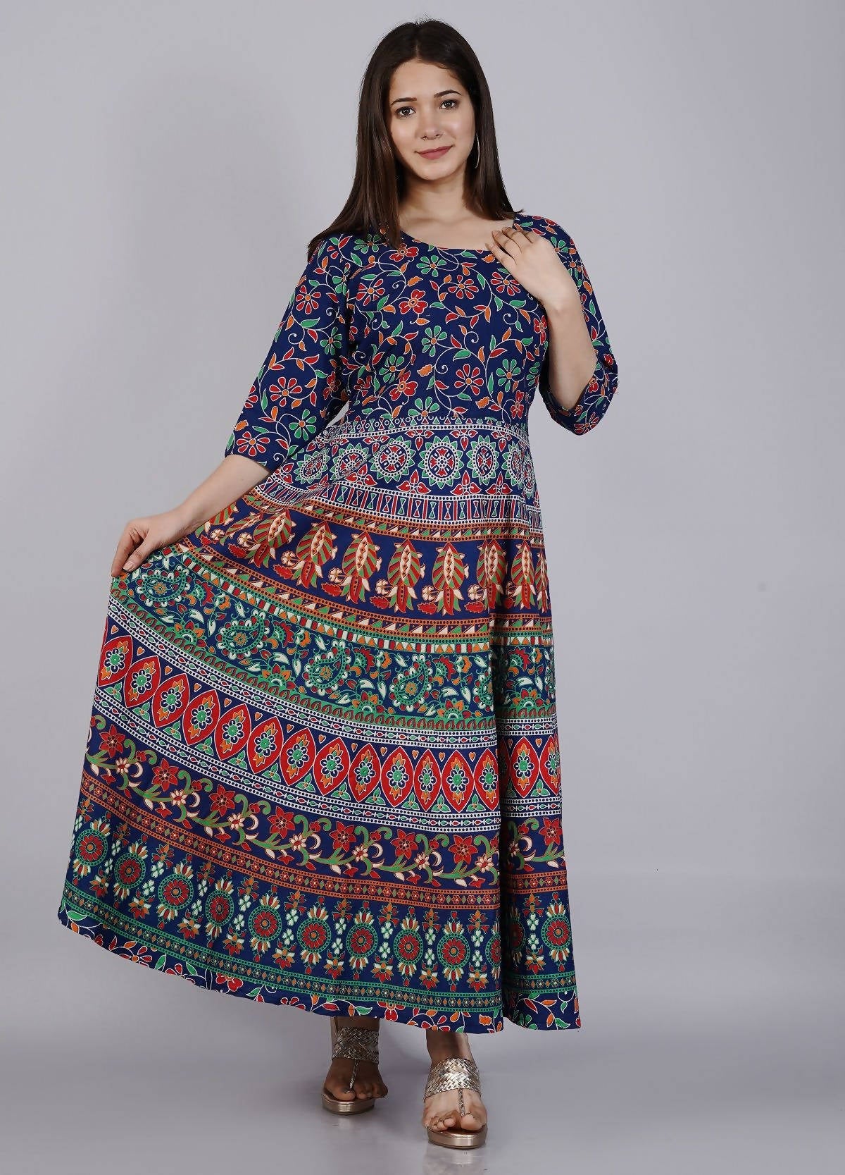 Vamika Multicolor Cotton Printed Party/Casual Wear Kurti (GAM18K)