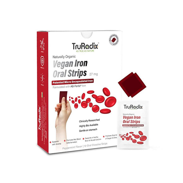 Truradix Vegan Iron Oral Strips - Distacart