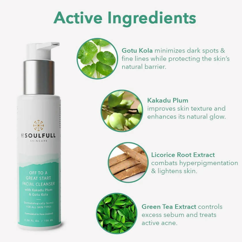 Be Soulfull Off To A Great Start Facial Cleanser - Distacart