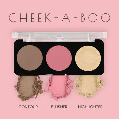 Swiss Beauty Cheek-A-Boo 3 In 1 Blusher Contour & Highlighter - 2 - Distacart