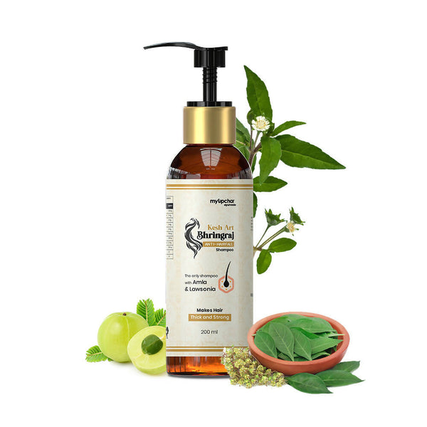 myUpchar Ayurveda KeshArt Bhringraj Anti-Hairfall Shampoo - Distacart