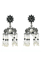 Thumbnail for Mominos Fashion Johar Kamal Silver-Plated Brass Finish Elephant Desgin Choker For Women (Black) - Distacart