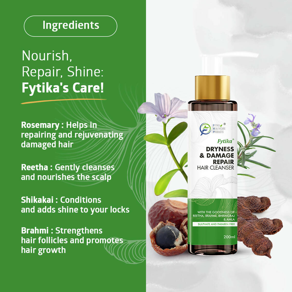 Fytika Dryness & Damage Repair Hair Cleanser - Distacart