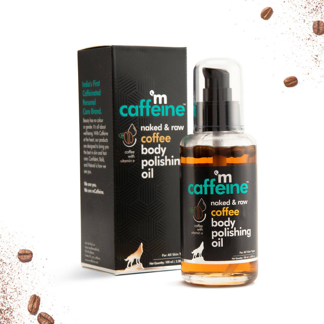 mCaffeine Raw Coffee Body Polishing Oil - Distacart