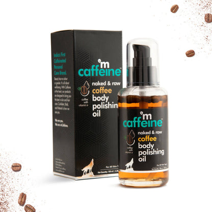 mCaffeine Raw Coffee Body Polishing Oil - Distacart